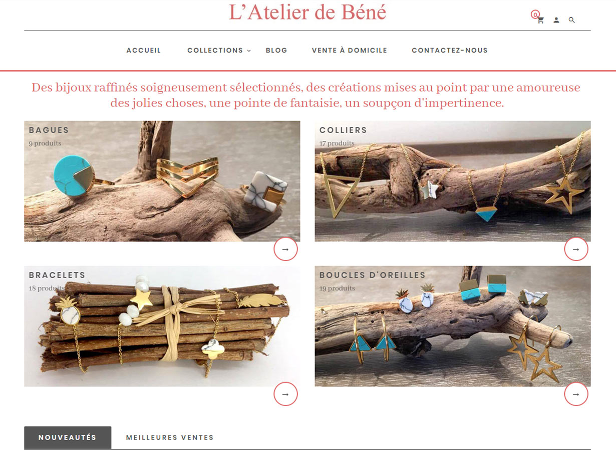 L’atelier de Béné – Vente de bijoux L’atelier de Béné – Vente de bijoux