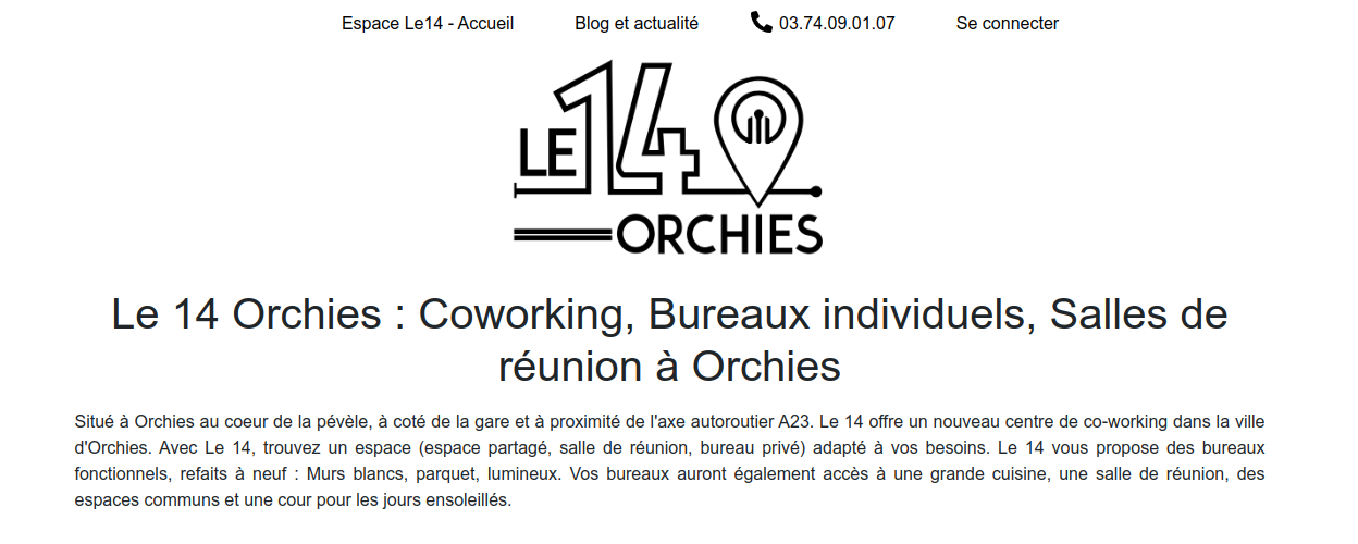 Le14 – Coworking – Application